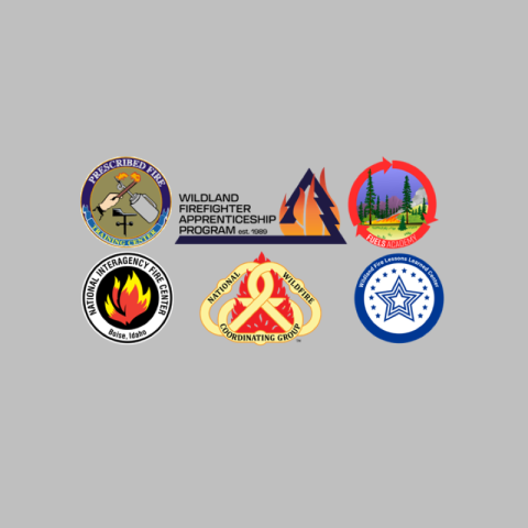 Logos of wildland fire training sites